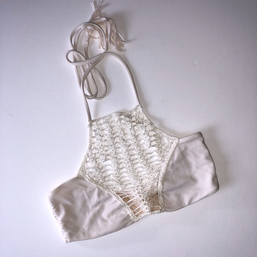 Acacia swimwear Haupia Panama top SMALL